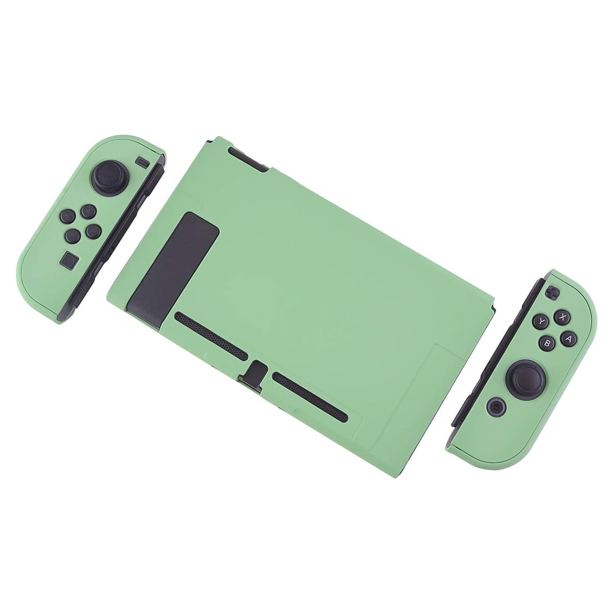 eXtremeRate PlayVital Funda para Nintendo Switch Carcasa Estuche Acoplable Protector Tacto Suave Case de Joycons Protectora Duradera Cover Cáscara para Control Switch Joycon Consola(Matcha Verde) — view 8