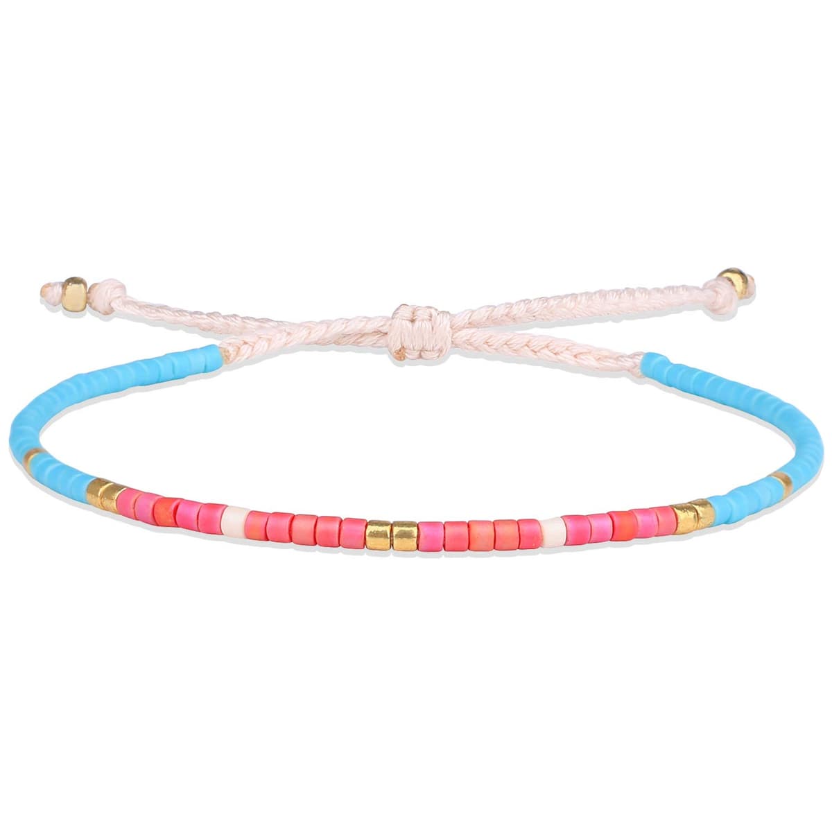 KELITCH Pulseras Amistad con Cuentas Concha Cristal Color Bohemio Pulsera Hecha A Mano Brazaletes Joyería para Mujer — view 26