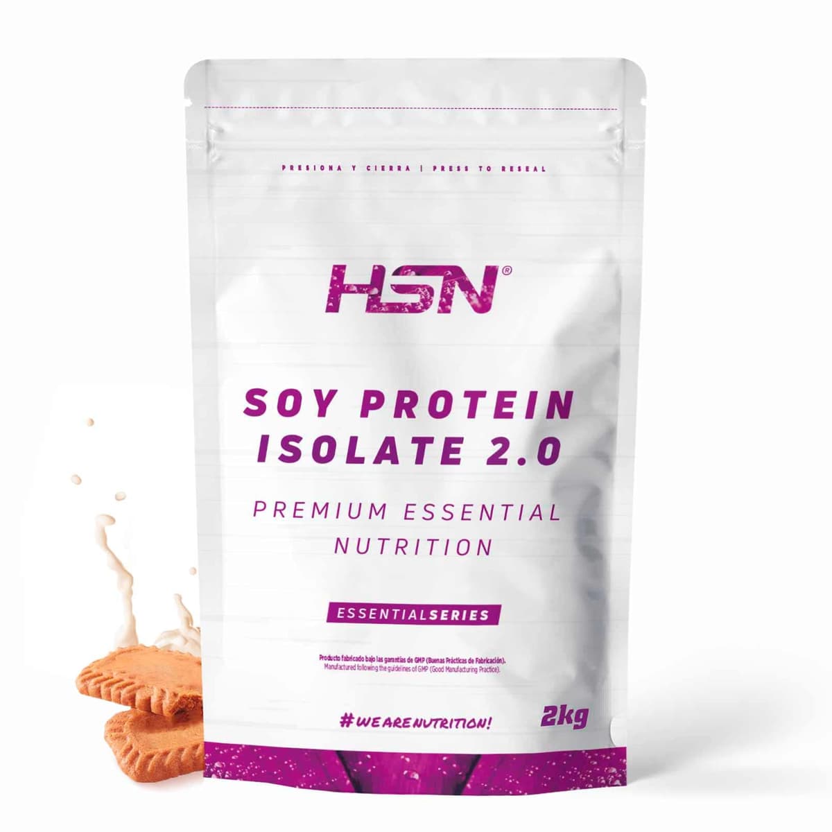 Proteína de Soja Aislada de HSN | Sabor Bombón de Chocolate y Avellanas 2 Kg = 67 Tomas por Envase | 100% Vegana | Soy Protein Isolate | No-GMO, Sin Gluten — view 20