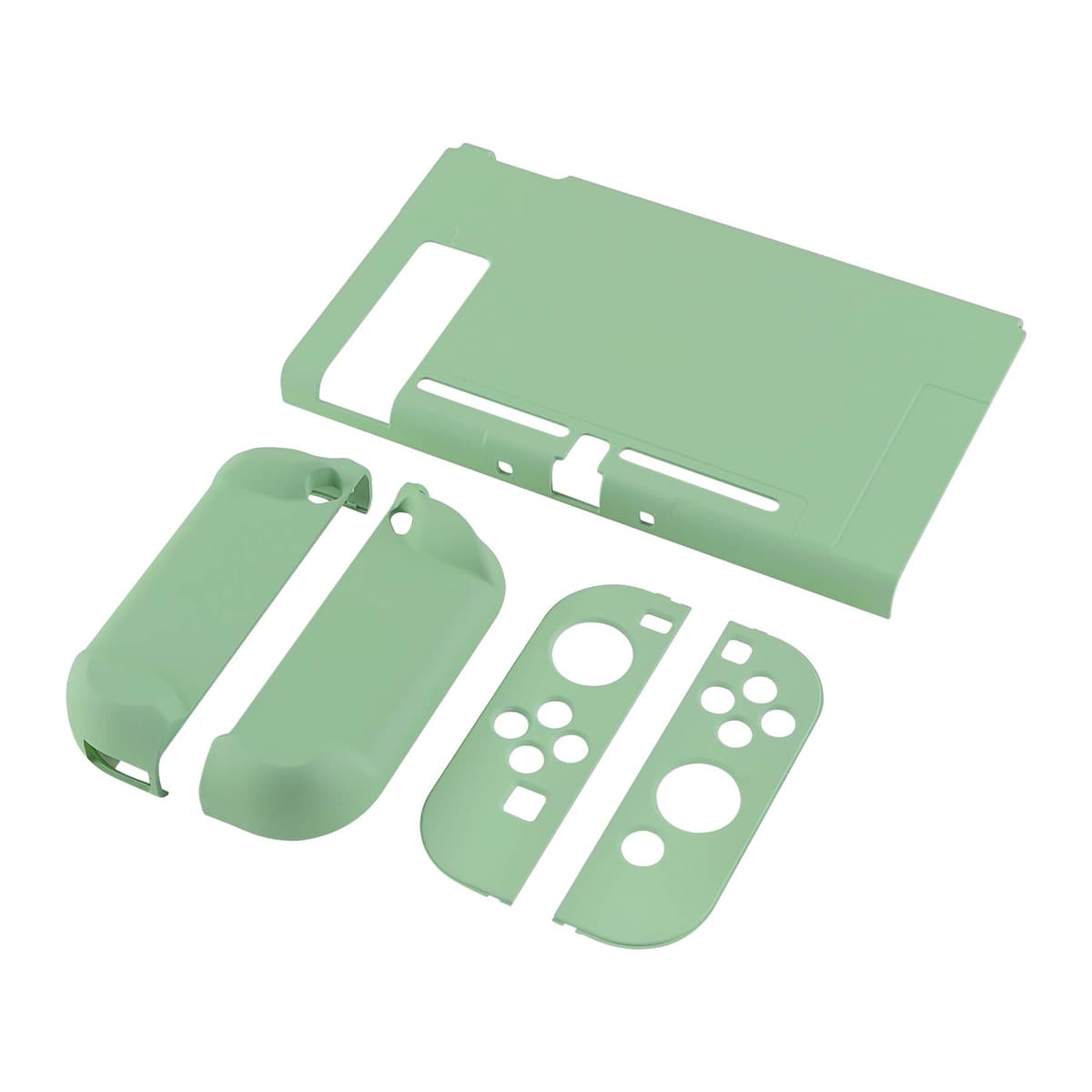 eXtremeRate PlayVital Funda para Nintendo Switch Carcasa Estuche Acoplable Protector Tacto Suave Case de Joycons Protectora Duradera Cover Cáscara para Control Switch Joycon Consola(Matcha Verde) — view 9
