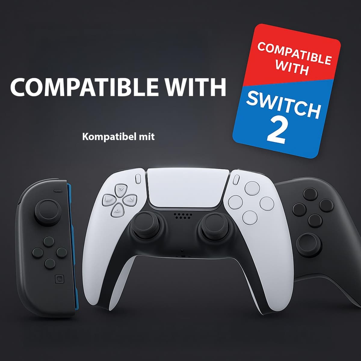 MatoSan® Tapas de Agarre para Palanca de Pulgar para Switch 2, Fundas de Silicona compatibles con Controladores Switch 2, empuñaduras ergonómicas Antideslizantes para el Pulgar (Version 1)