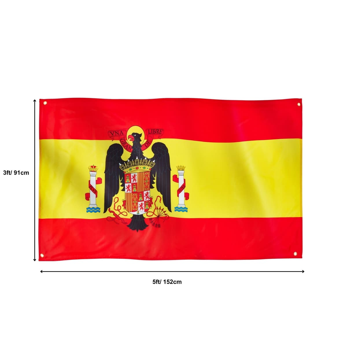 Runesol Cornwall Flag - 91x152cm, 3ft x 5ft, Cornish Flag, 4 Grommets, Eyelet in Every Corner, Premium Quality, Inside & Outside Use, Vivid Colours — view 686