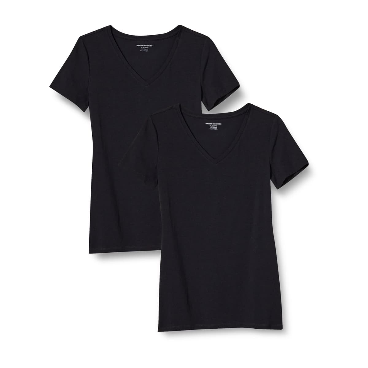 Amazon Essentials Camiseta de Manga Corta y Corte Estándar (Opciones de Cuello Redondo y Cuello en V) Mujer, Paquetes Múltiples — view 10