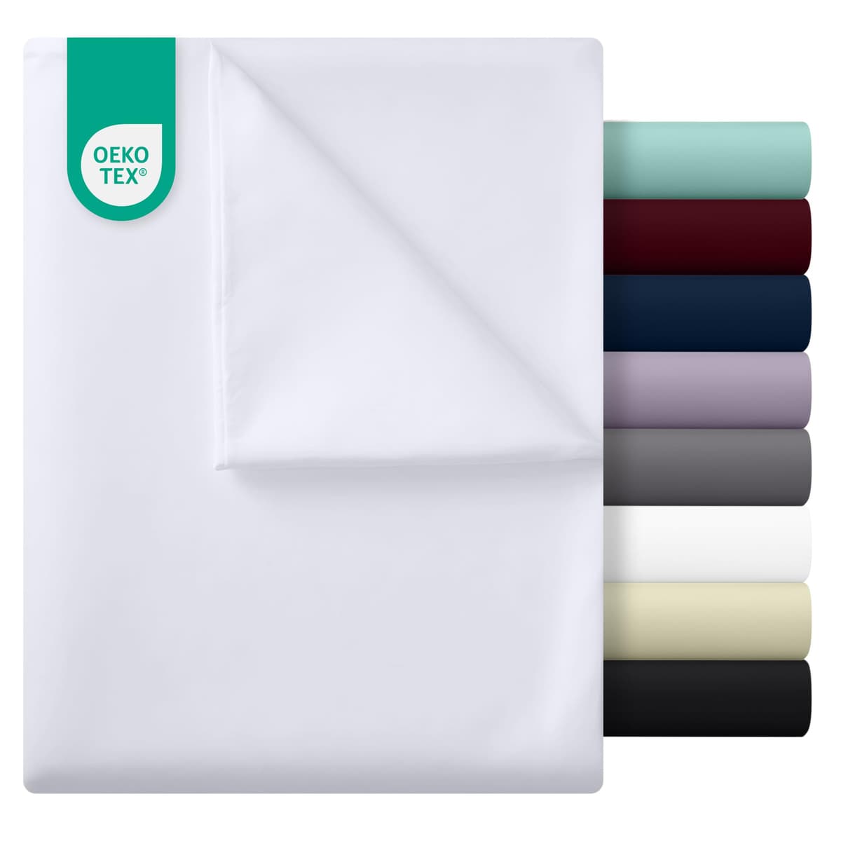 Utopia Bedding - Flat Sheet Double - Easy Care Soft Brushed Polyester - Microfiber Fabric - Wrinkle, Shrinkage, and Fade Resistant - White — view 5