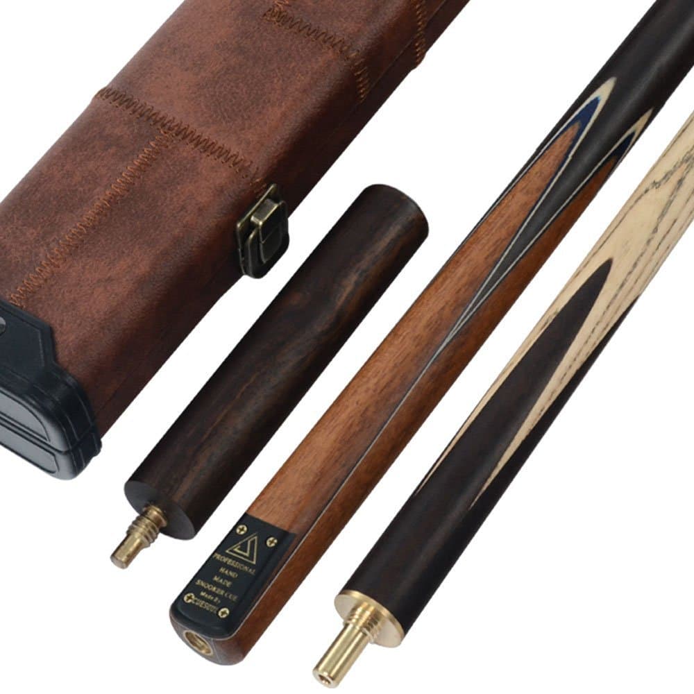 CUESOUL Taco de Snooker Clásico Artesanal 57 Inches 18 oz de Palo de Rosa con Unión 3/4 - Estuche Protector de Cuero Sintético, Culata de Palo de Rosa, Punta 9,5 mm Juego de Tacos de Snooker — view 9