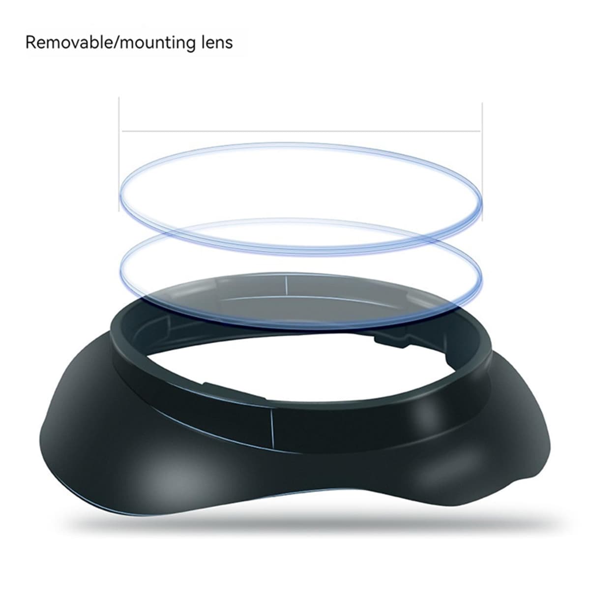 Accesorios protectores de lentes, espaciador de gafas, anillo antiarañazos para evitar que las gafas de miopía se rayen, compatibles con Oculus/Meta Quest3 — view 5