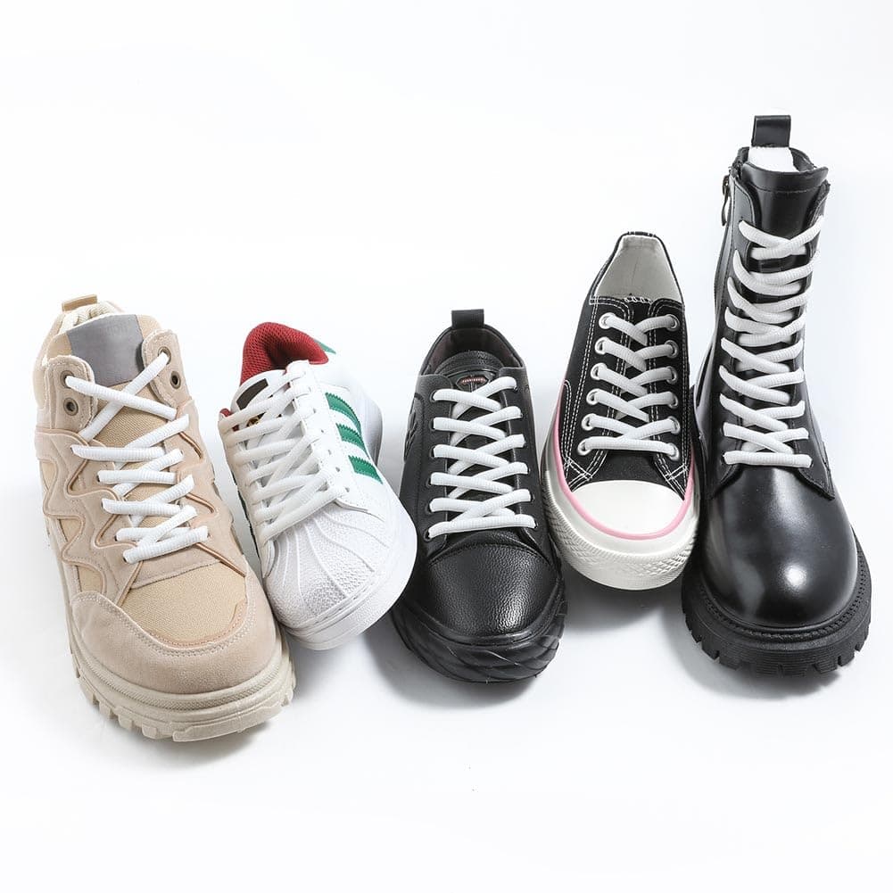 VSUDO Cordones de Zapatos Deportivos Ovalados para Zapatillas, Cordones para Zapatillas de Baloncesto, Cordones Zapatos Deportivas, Deportivas Zapatos Cordones para Hombre o Mujer — view 4