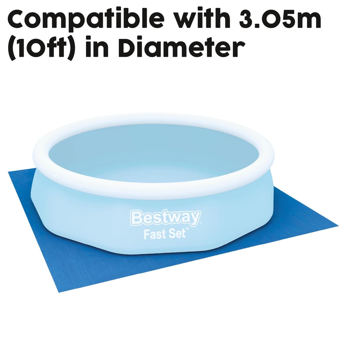 Bestway Ground Protector Cloth for Above Ground Pools and Hot Tub Spas, 3.3m — view 6