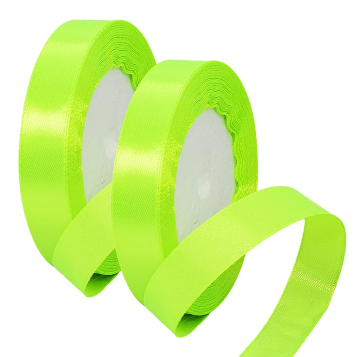 40mm Wide White Ribbon Thick Wedding Car Ribbon 22m, 1.5 inch Thick White Satin Ribbon for Gift Wrapping Wedding Car Christmas Birthday Cake Hair Bow Florist Bouquet Crafts Decorations — view 99