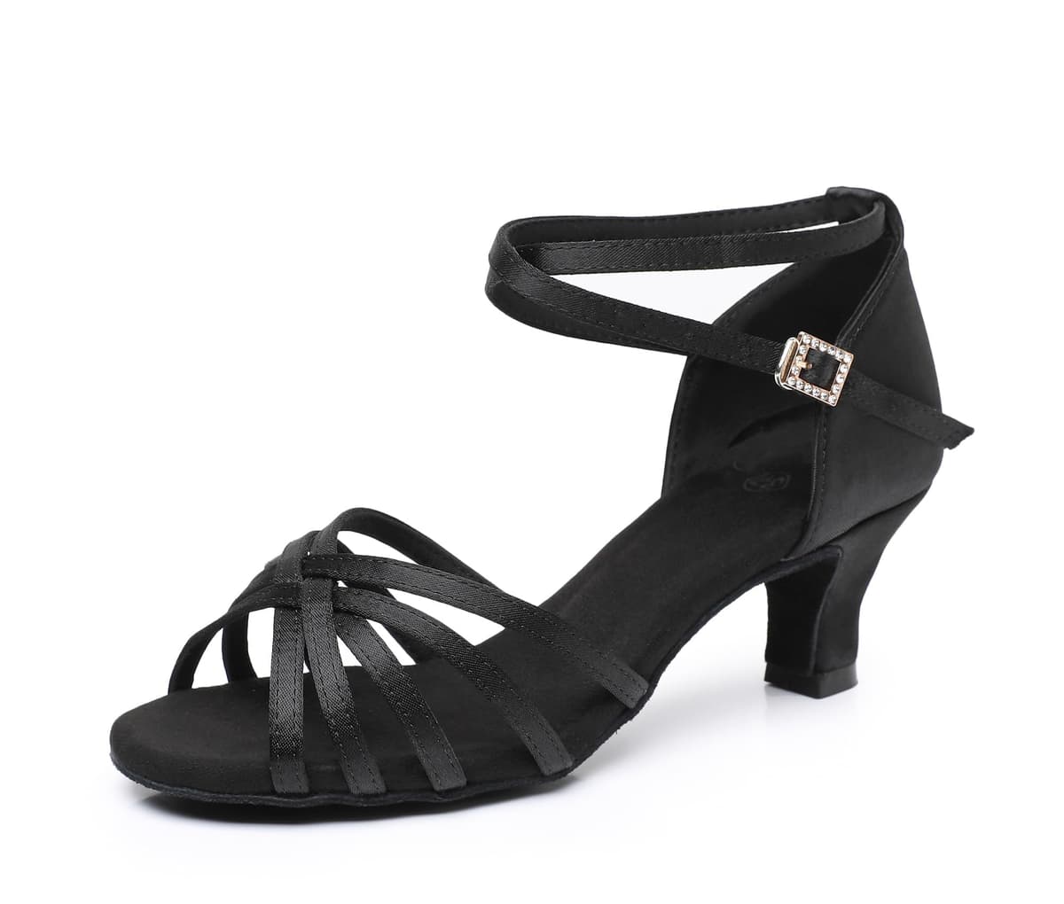 Rosefinch Zapatos de Danza Latina para Mujer Negro Profesional Zapatos de Baile de salón de Fiesta de Salsa de Baile práctica de Rendimiento Zapatos tamaño — view 41