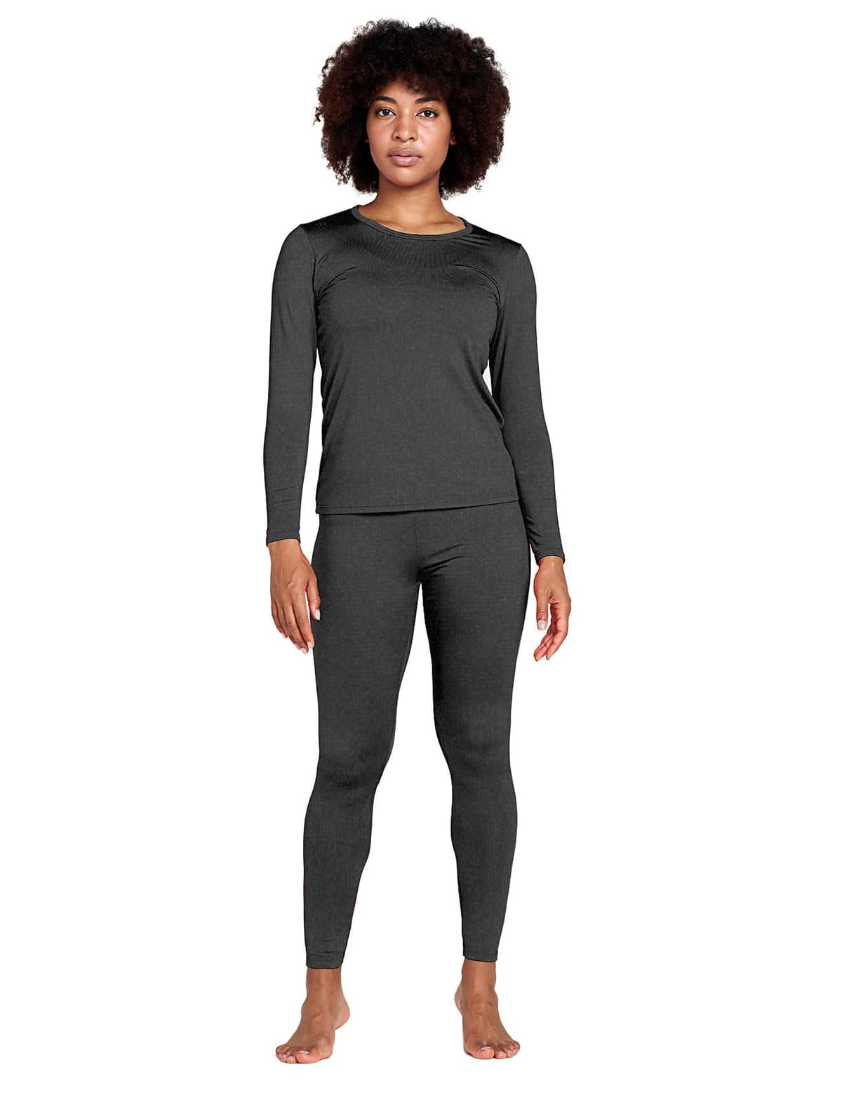 LAPASA Conjunto Ropa Termica Mujer Extra Calido Set Interior Camiseta Manga Larga Malla Termico Deportiva Invierno Frio Extremo Deporte Esqui Montaña L17/L41/L44 — view 8
