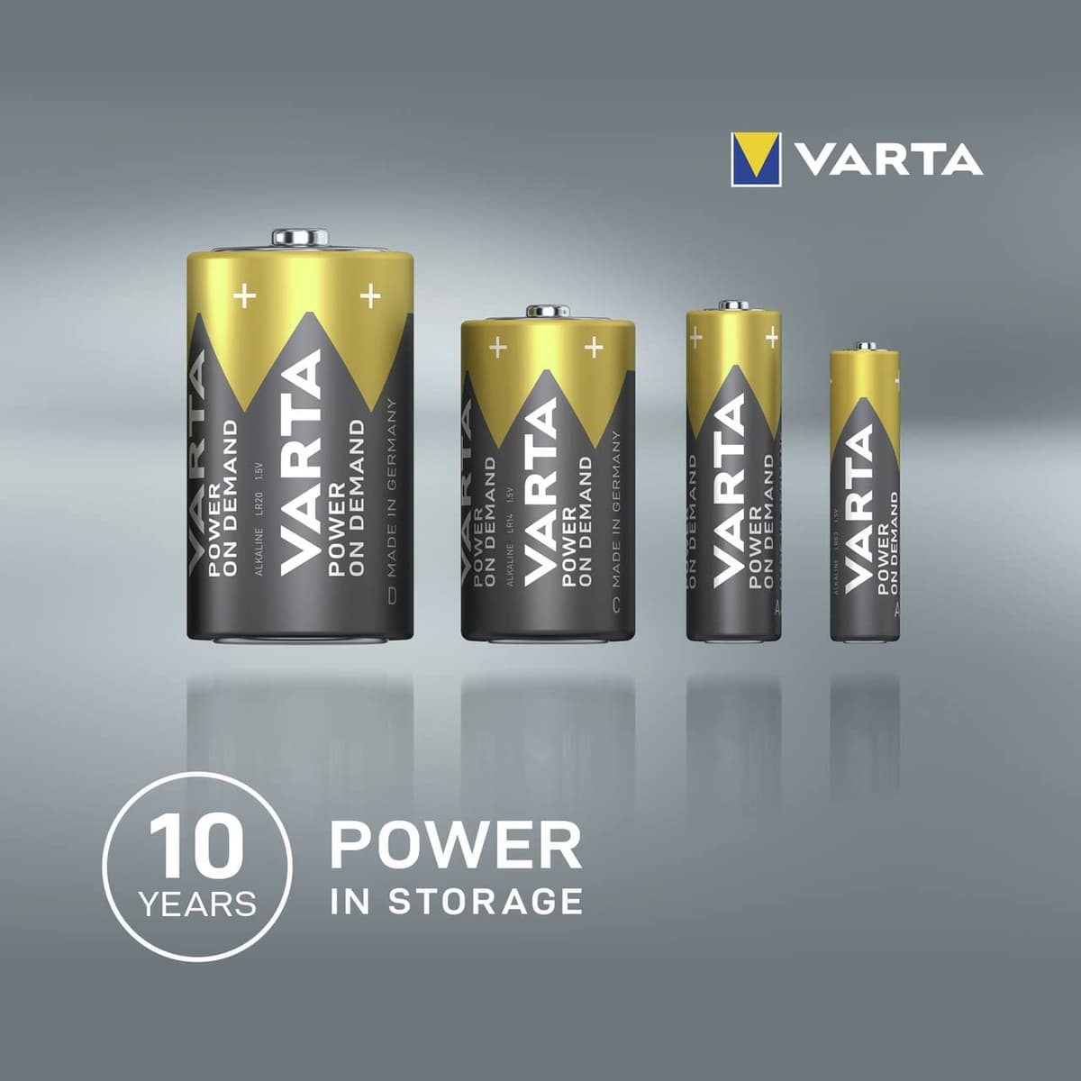 VARTA Power on Demand AA Mignon Batteries (40-pack, economy pack in environmentally-friendly packaging - smart, flexible and powerful - e.g. for computer accessories, Smart Home devices or torches) — view 3