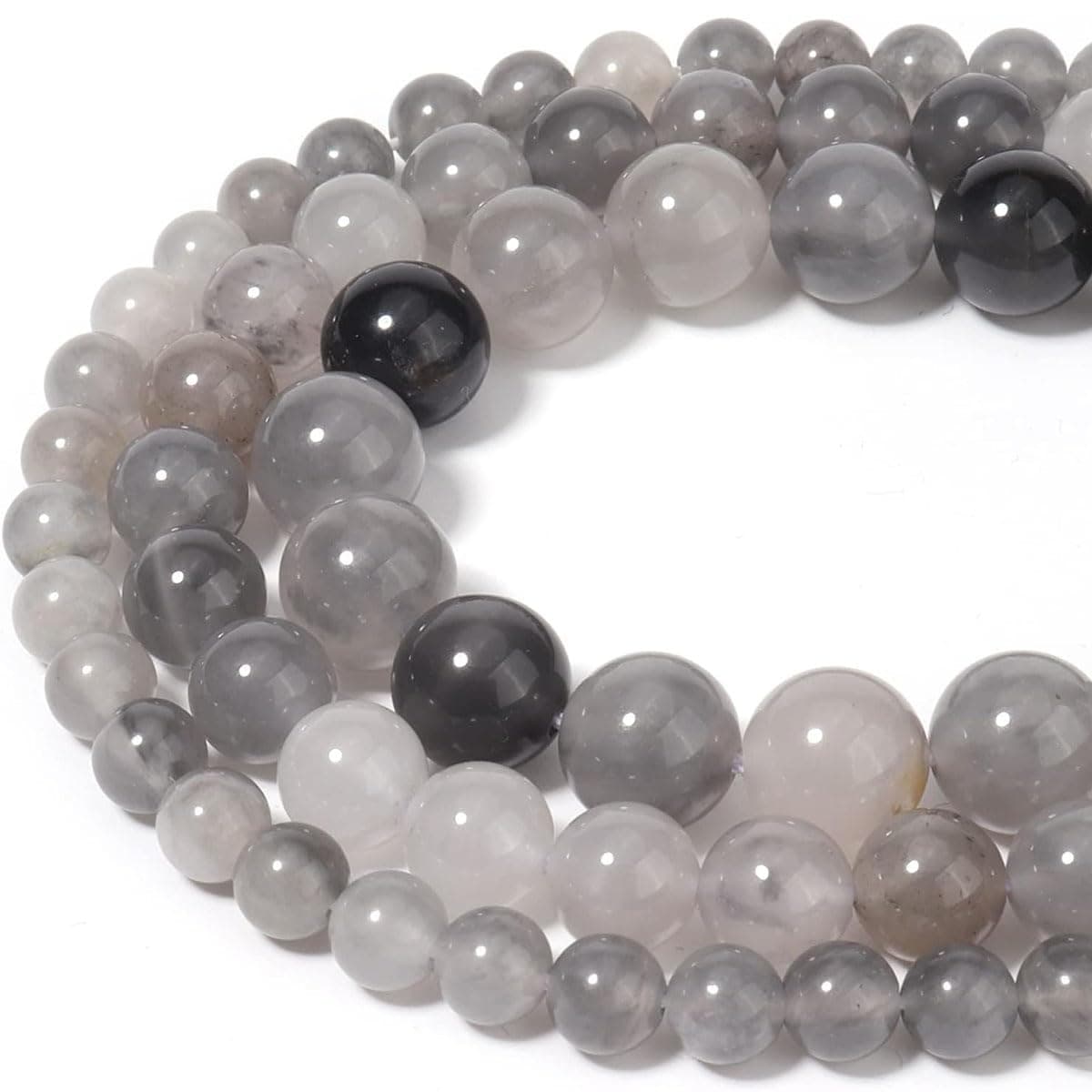 Genuine Picasso Jasper Beads for Jewelry Making Gemstone Semi Precious Stone Round 6mm Strand 15"(60-62pcs) — view 5