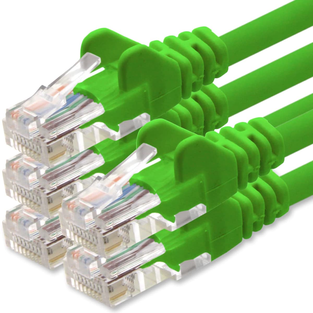1aTTack.de 0.25m - black - 10 pieces - (PACK) - CAT.6 CAT6 Ethernet LAN network cable 1000 Mbit/s patch cable — view 49