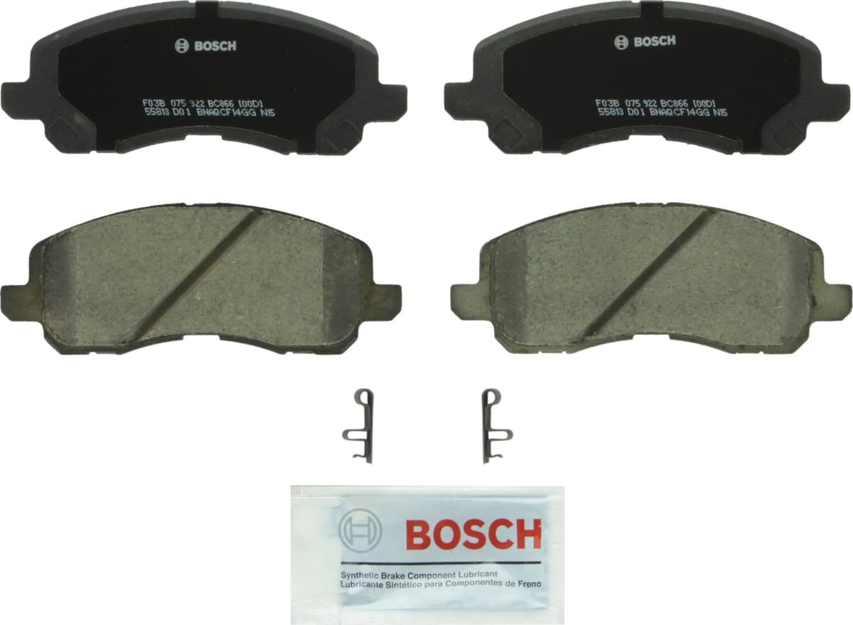 Bosch BC914 QuietCast Premium Ceramic Disc Brake Pad Set For: Acura ILX; Honda Accord, Civic, CR-V, Element, Fit, Front — view 340