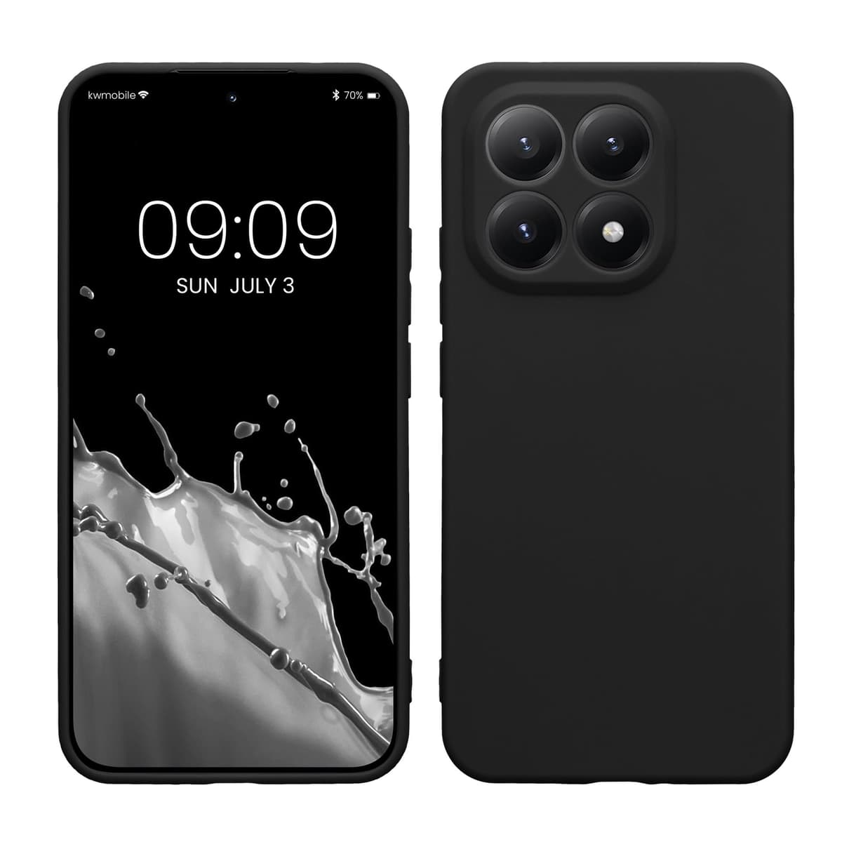 kwmobile Carcasa Compatible con Xiaomi Redmi Note 14 Pro 5G / Poco X7 Funda - Funda Ultrafina de TPU con Bordes elevados - Lavanda Metalizado — view 160
