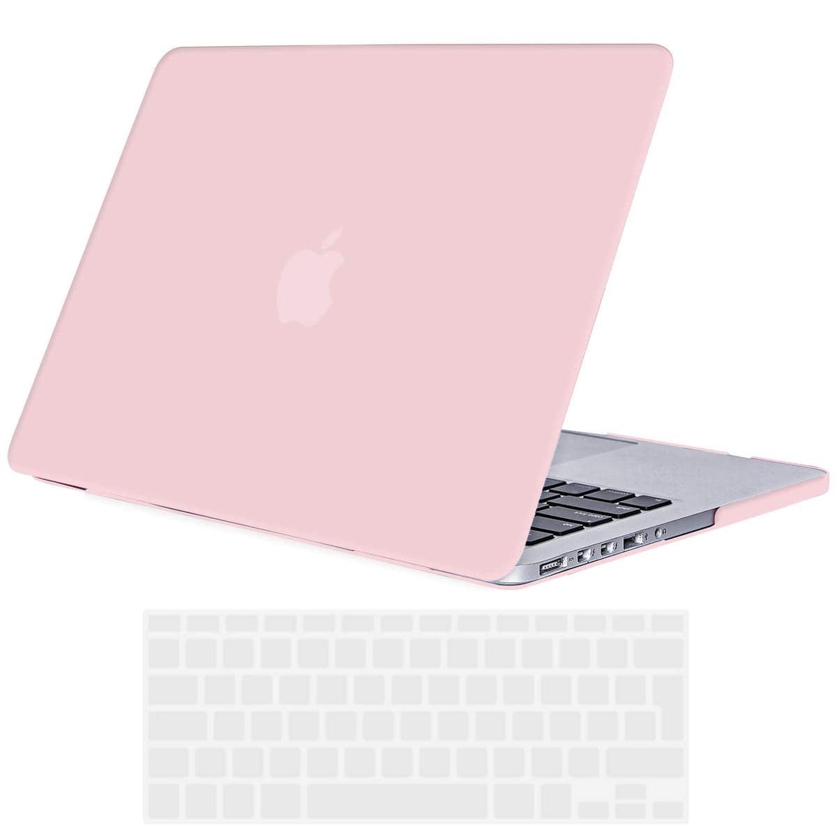 TECOOL Case compatible with MacBook Air M1 & MacBook Air 13 inch Retina 2020 2019 2018 (A2337 A2179 A1932), Plastic Snap On Hard Shell Cover & UK EU Keyboard Protector, Crystal Clear (Glossy) — view 80