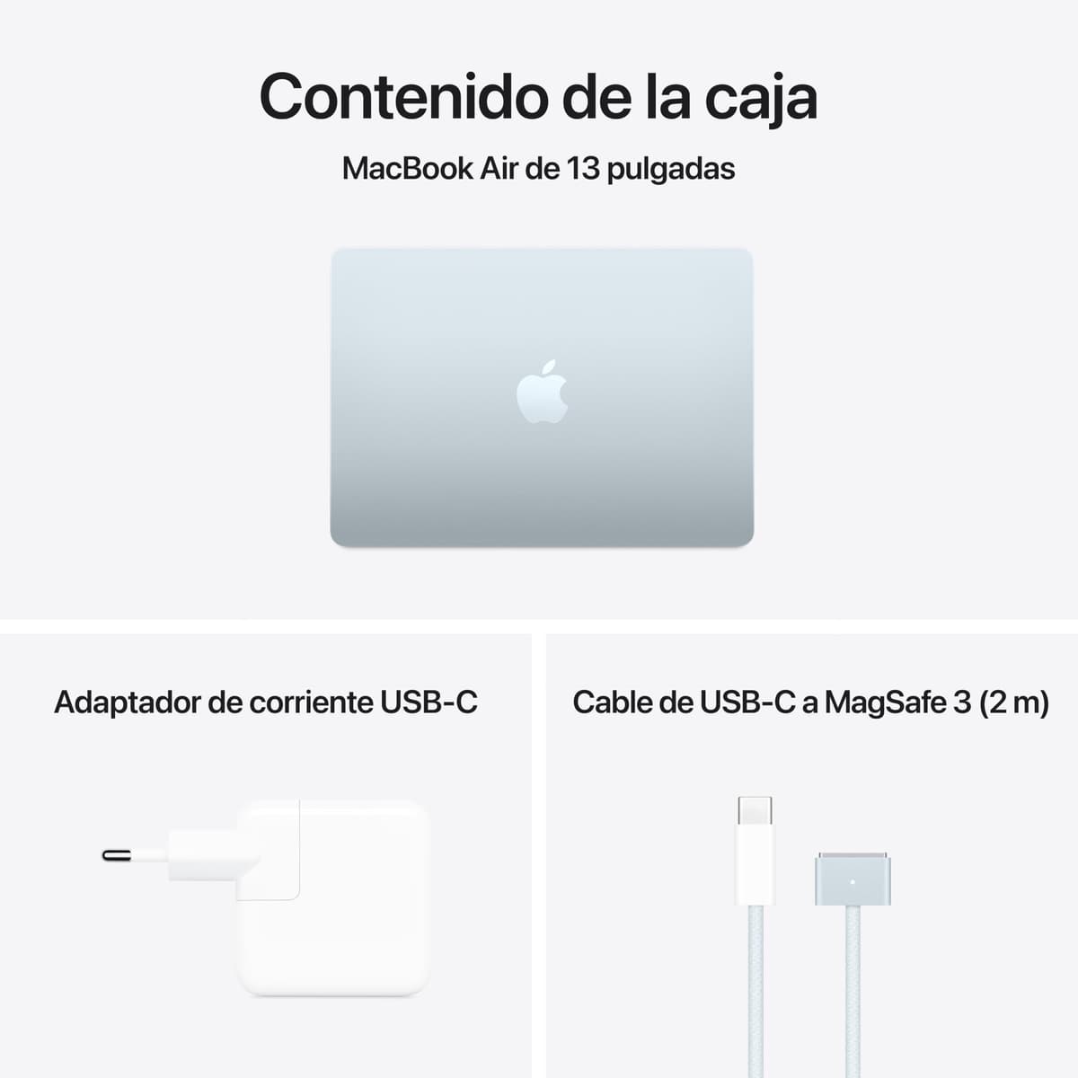 Apple 2025 MacBook Air de 13 Pulgadas con Chip M4: diseñado para Apple Intelligence, Pantalla Liquid Retina de 13,6 Pulgadas, 16 GB de Memoria unificada, 256 GB SSD, Teclado español; Azul Cielo — view 6