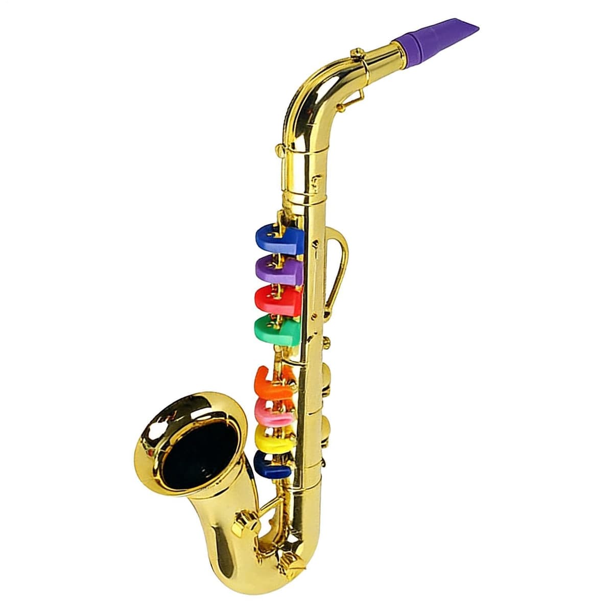 Herramienta para saxofón de juguete: estructura ligera, teclas fáciles de presionar, salida de audio brillante, diseño compacto para el transporte | Para el aprendizaje de la música a cas