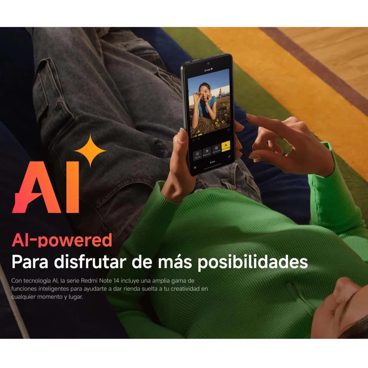 XIAOMI Redmi Note 14 5G - Smartphone de 8+256GB, Pantalla de 6.67" AMOLED FHD+ 120Hz, MediaTek Dimensity 7025-Ultra, cámara de 108MP, 5110 mAh, Cargador no Incluido, Morado (Versión ES) — view 6