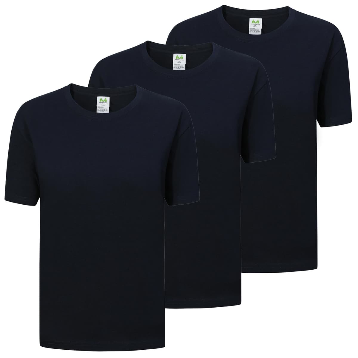 Paquete de 3 Unidades - Camiseta con Mangas Cortas 100% Algodón 3-TS135 — view 3