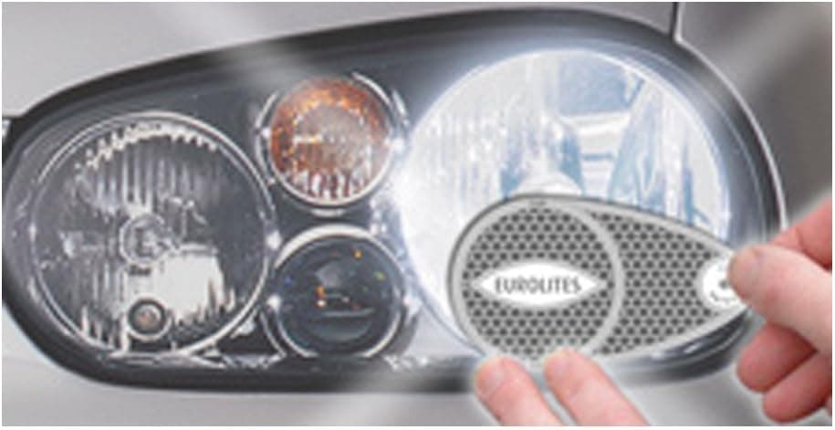Headlamp Beam Eurolites Head Light Deflectors Convertors Adaptor Driving European Travel Anti Scorch Silver Reflective