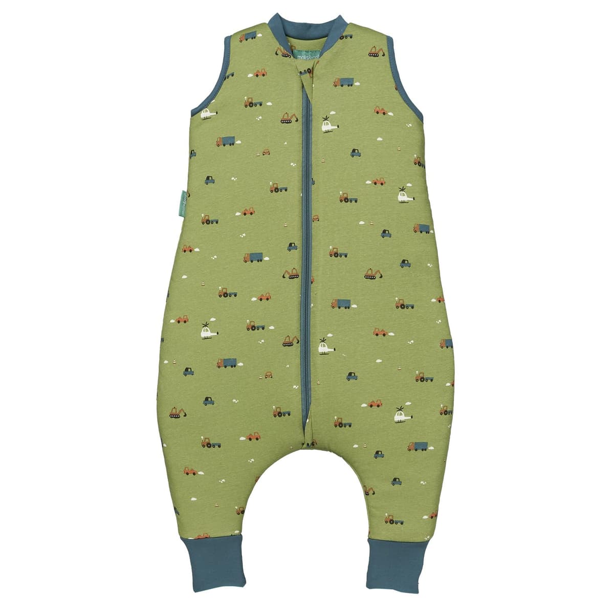 molis&co - Pijama Manta con Pies 2.5 TOG - 70 cm (1 año) - Ideal para Invierno - Suave y cálido - 100% algodón (Oeko-Tex 100) - Green Garden — view 9