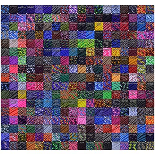 Bored Paracord - 1', 10', 25', 50', 100' Hanks & 250', 1000' Spools of Parachute 550 Cord Type III 7 Strand Paracord Well Over 300 Colors - Stars and Stripes - 100 Feet — view 5