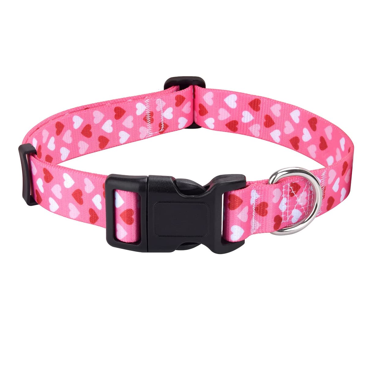 Mihqy Dog Collar for Small Dogs, Cute Small Medium Large Dog Pet Collar, with Floral Patterns, Soft Adjustable for Boy Girl Female Male Puppy Dog Collar(Floral Pink,S) — view 30