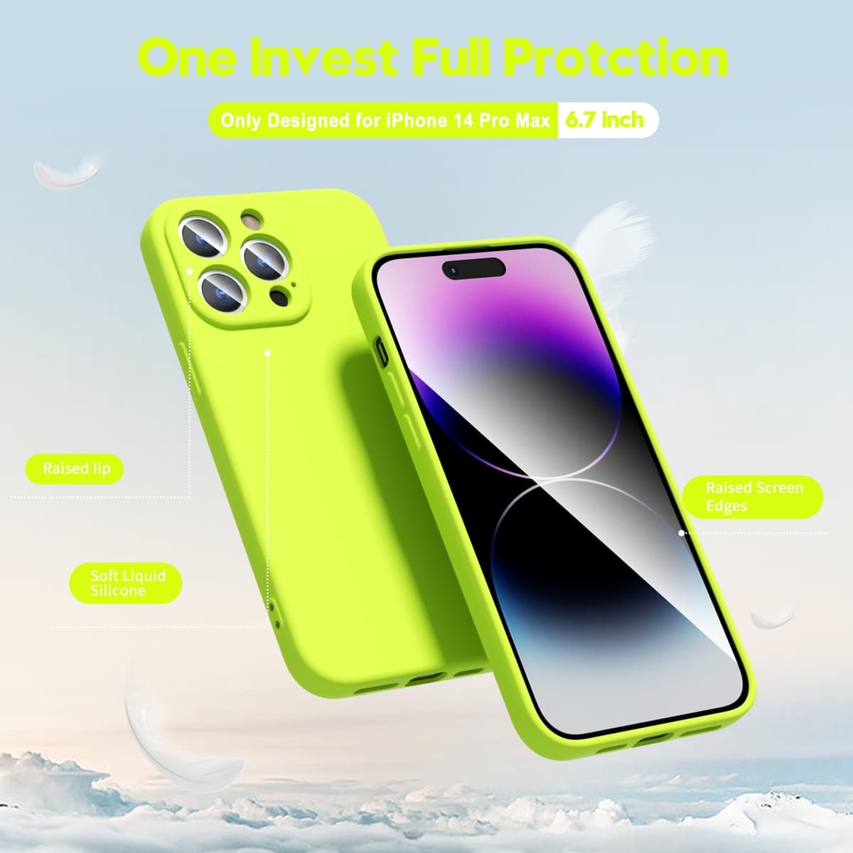 oakxco for iPhone 17 Pro Max Phone Case Liquid Silicone, Cute Thin Slim Grip Soft Rubber Gel for Women Men, Smooth Matte TPU Plain Solid Color Girly Simple Case with Camera Cover, Light Pink — view 609