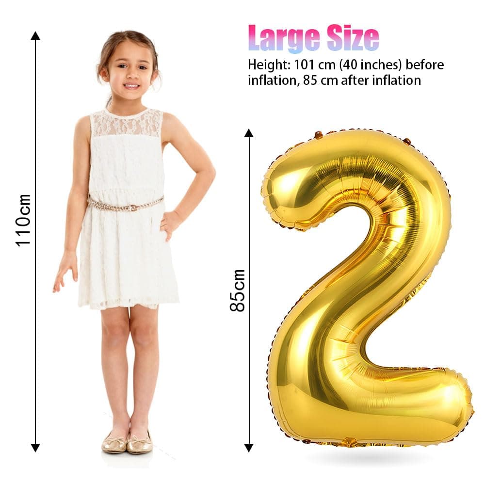 Foil Globo Número 4 Rojo 40" (101cm), Inflable Helio o aire, Gigante Numeros 0-9, 10-19, 20-29, 30-100, Grande Globos Decoración para La Boda Aniversario y Cumpleaños Fiestas — view 233