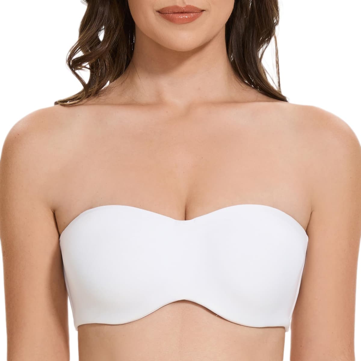 MELENECA Women's Strapless Minimizer Multiway for Large Bust Unlined Seemless Underwire Bandeau Bra