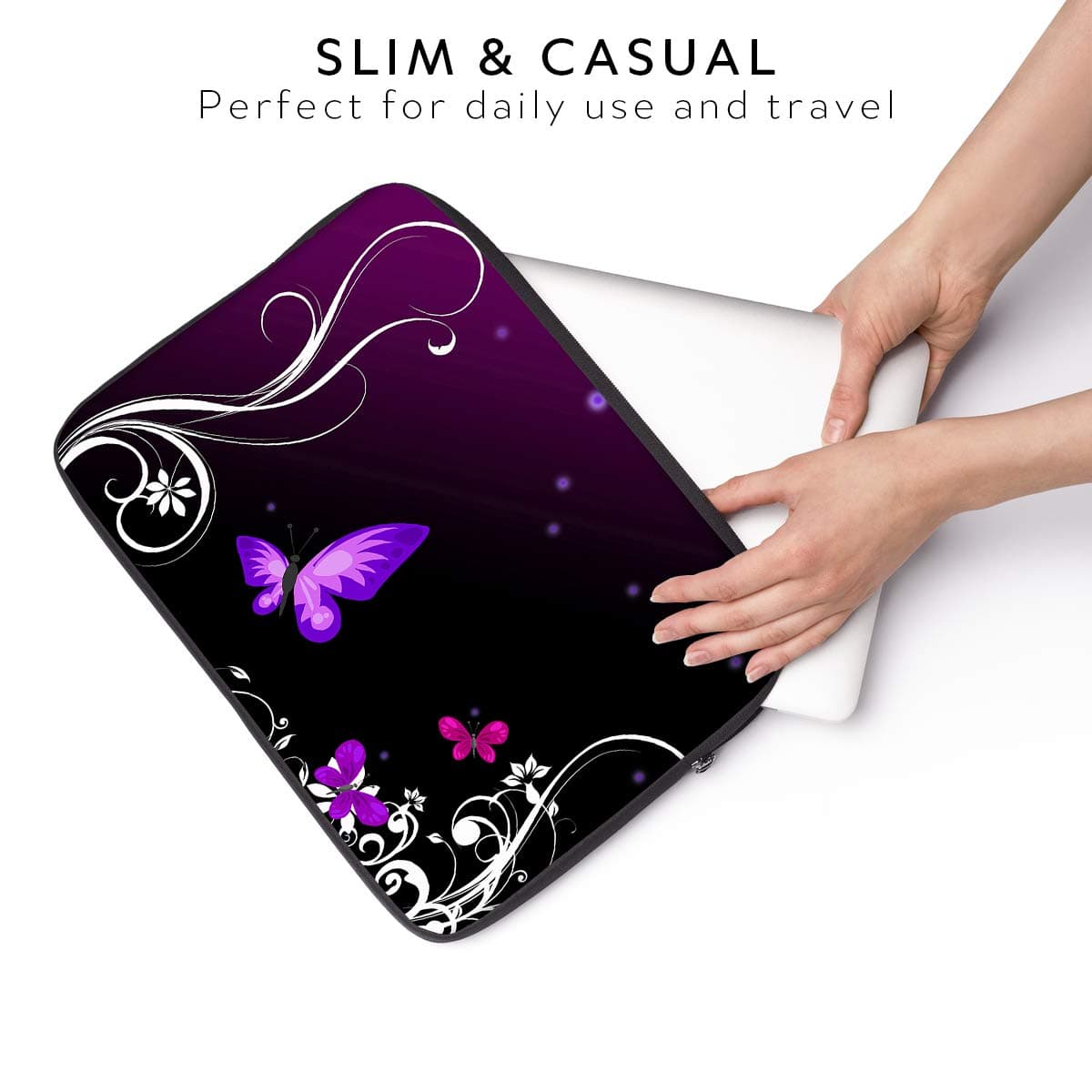 Sidorenko 11,6 Pulgada Funda Laptop para MacBook/Chromebook | Funda para computadora de Neopreno | Funda con Cremallera Duradera Protección de 3 Capas, Resistentes al Agua — view 6