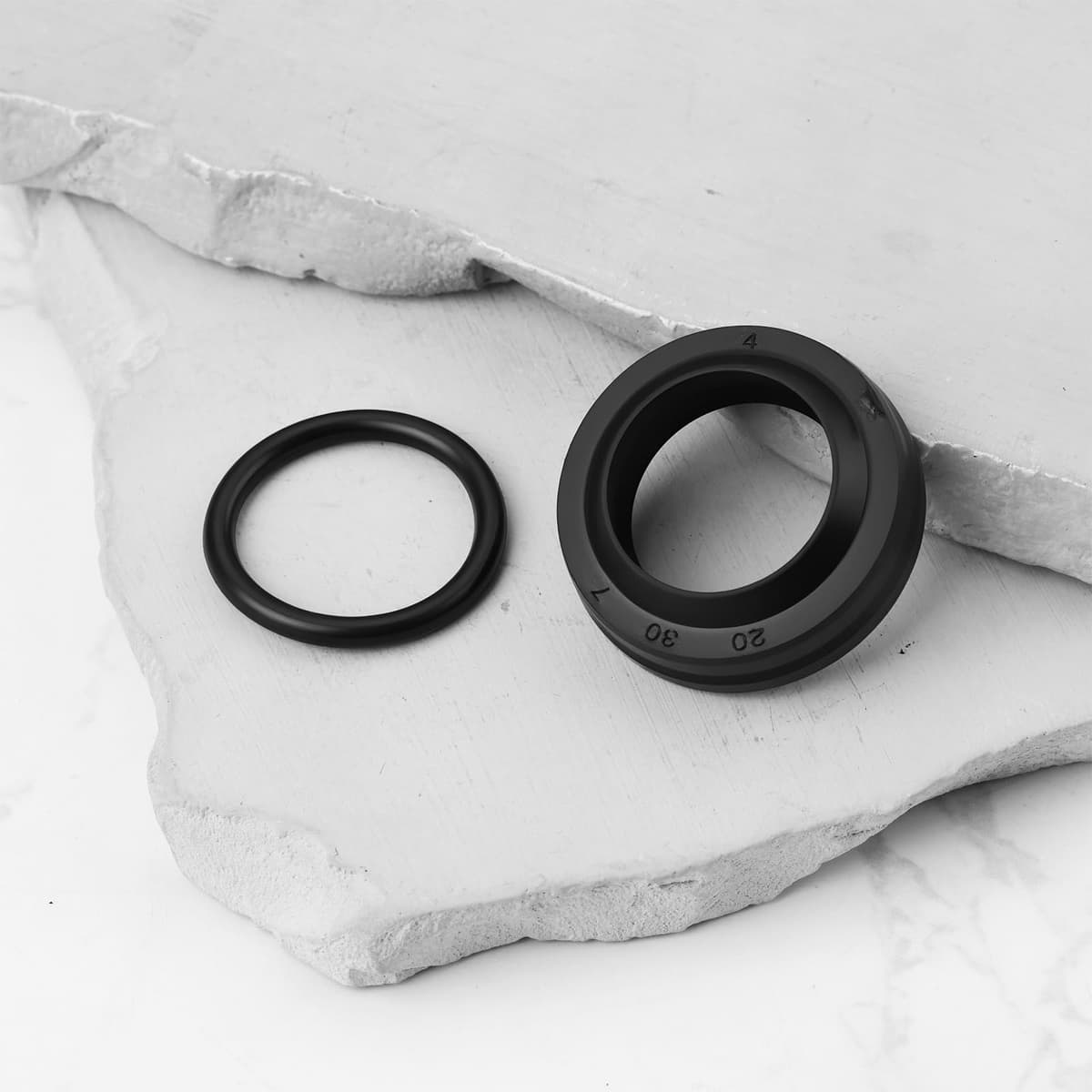 EMSea Kit de 6 Juntas para Cilindro Destalonador Neumáticos para Máquina Desmontadora Neumáticos 186Mm de Diámetro. Reparación Cilindros Hidráulicos — view 5