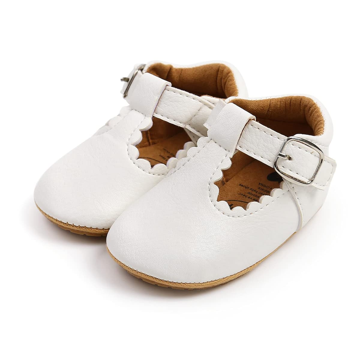 Baby Girls First Walking Shoes Mary Jane PU Leather Anti-Slip Princess Shoes Infant Baby Shoes — view 5