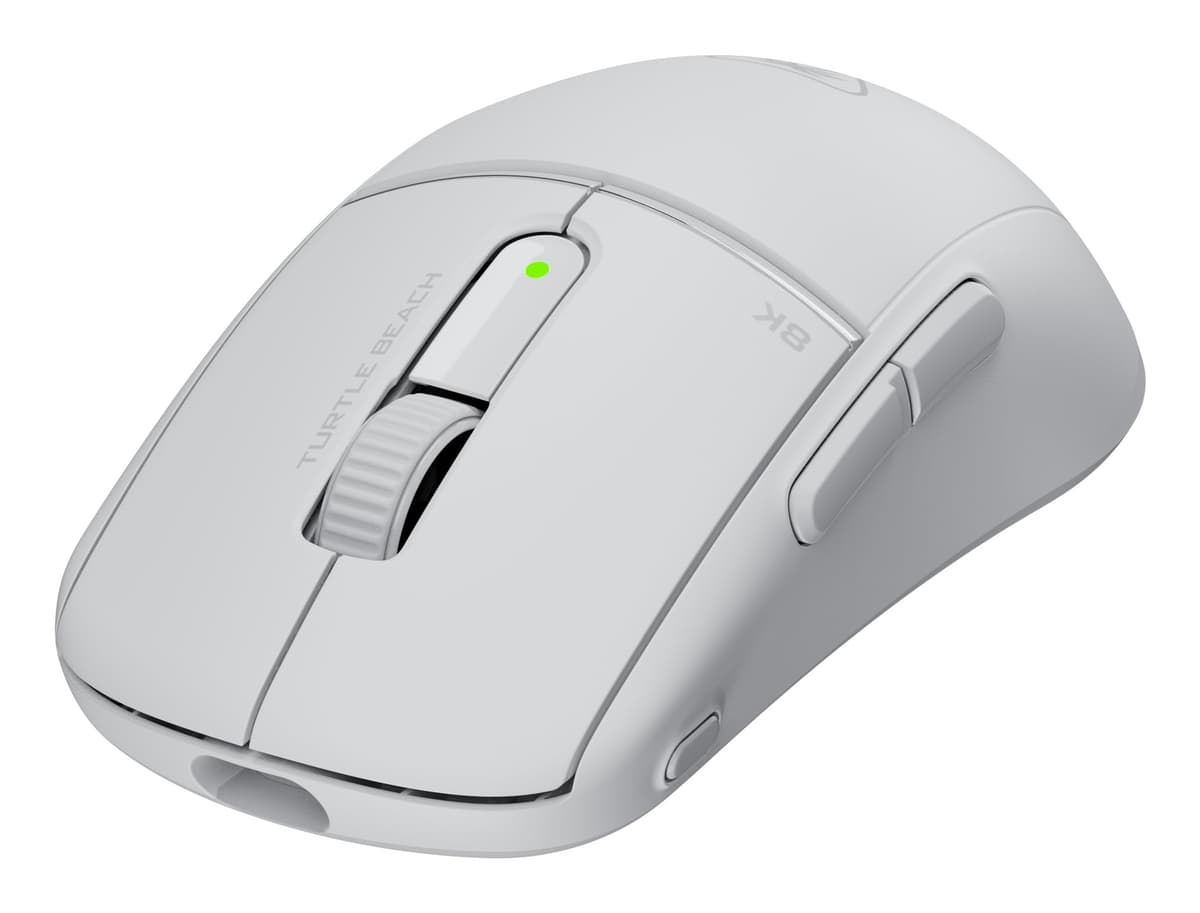 Turtle Beach Burst II Pro White Wireless Esports Gaming Mouse - 8K polling, 57g Ultra Lightweight, 150-hour battery, Optical Switches, Symmetrical, 30K DPI Optical Sensor, 8 programmable inputs — view 8