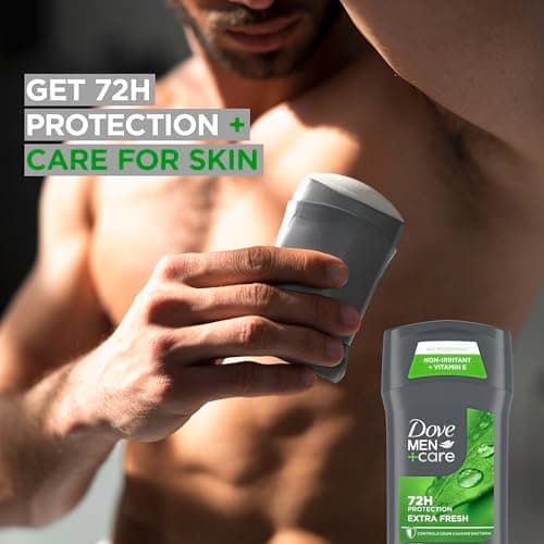 Dove Men+Care Extra Fresh Men's Antiperspirant Deodorant Stick Extra Fresh Twin pack With 72-hour sweat & odor protection with 1/4 Moisturizing Cream & Long-lasting Citrus Scent 2.7 oz — view 4