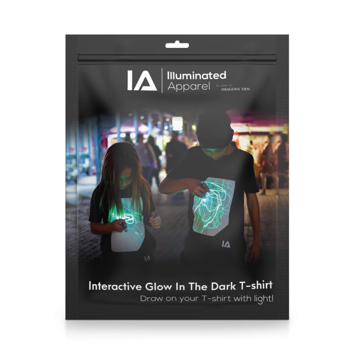Illuminated Apparel Camiseta con diseño Interactivo con luz Que Brilla en la Oscuridad — view 6