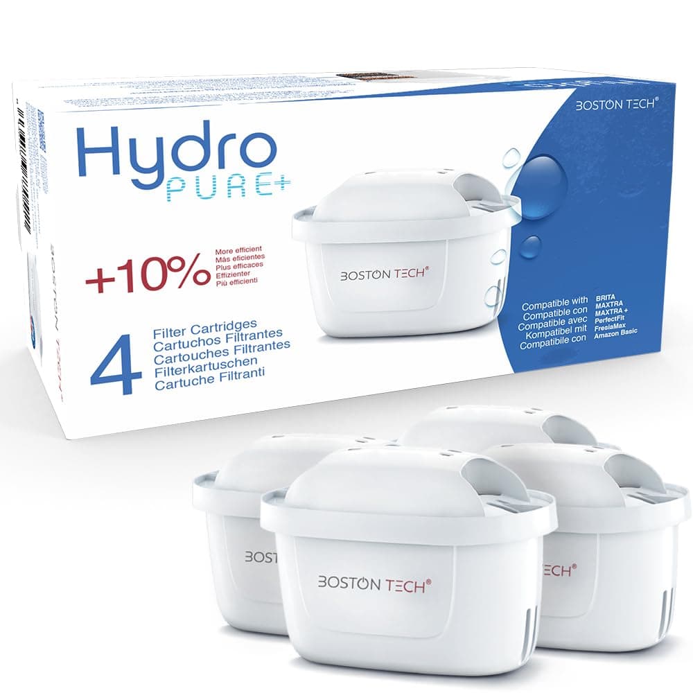 Filtros de agua Hydro Pure+ filtrantes compatibles con jarras Brita Maxtra/Maxtra+/PerfectFit/Amazon Basics que reducen la cal y el cloro NO REQUIERE ADAPTADOR (Paquete de 6) — view 8