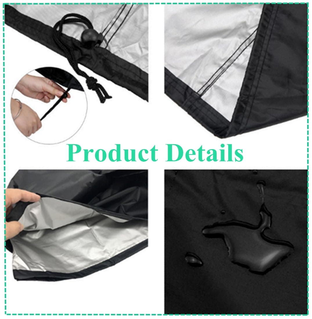 BBQ Cover,Barbecue Covers,BBQ Covers Waterproof Heavy Duty Large,Barbecue Cover,BBQ Covers-Oxford Fabric Waterproof, Windproof, Rip-Proof& UV Resistant (145x61x117CM) — view 7