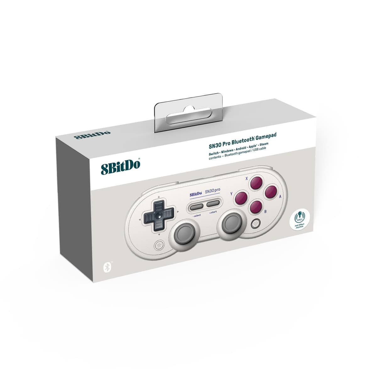 8BitDo SN30 Pro Bluetooth Controller with Hall Effect Joysticks, Rumble Vibration, and Turbo Function, Compatible with Switch/Switch 2, PC, macOS, Android, Steam Deck & Raspberry Pi (G Classic) — view 4