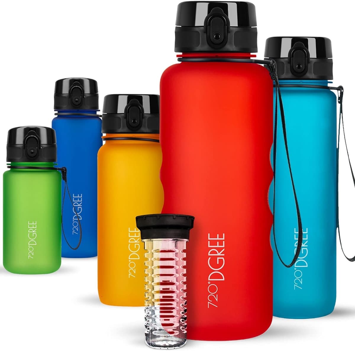 720°DGREE Botella de agua uberBottle – 1,5 litros, 1500ml | Novedosa botella deportiva | Sin BPA | Ideal para niños, fitness, deportes, fútbol, guardería, escuela, pequeños, antigoteo — view 61