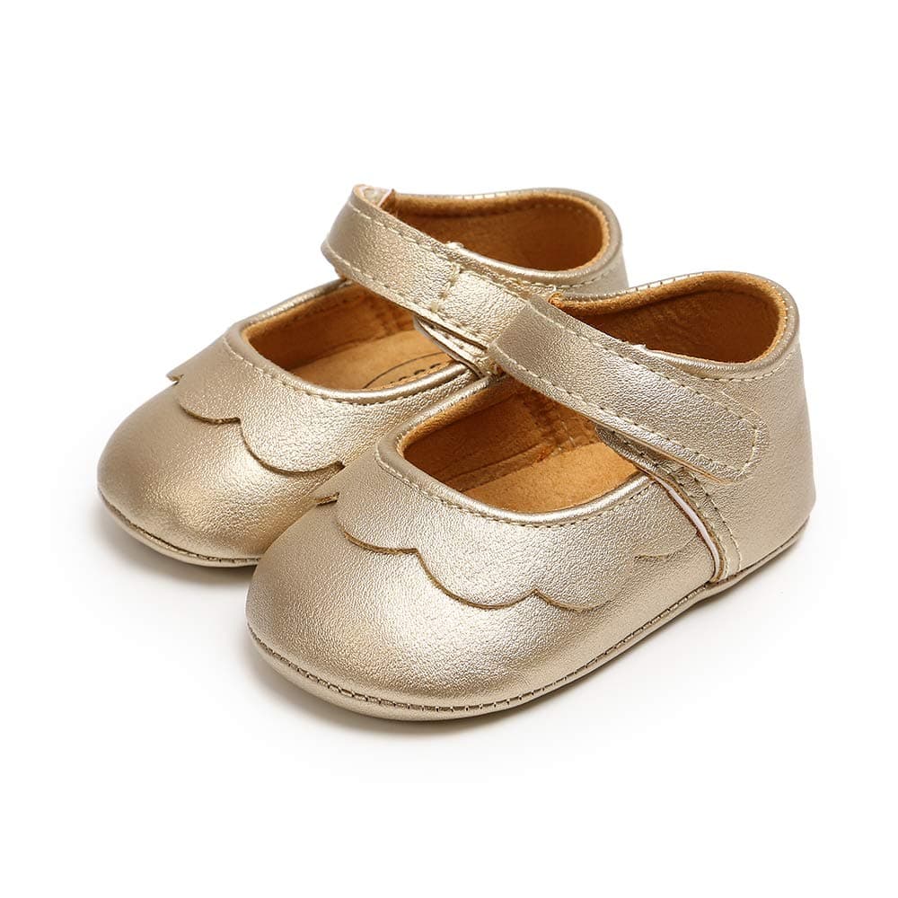 MASOCIO Baby Girl Shoes Mary Jane Infant Anti Slip First Walking Shoes — view 8