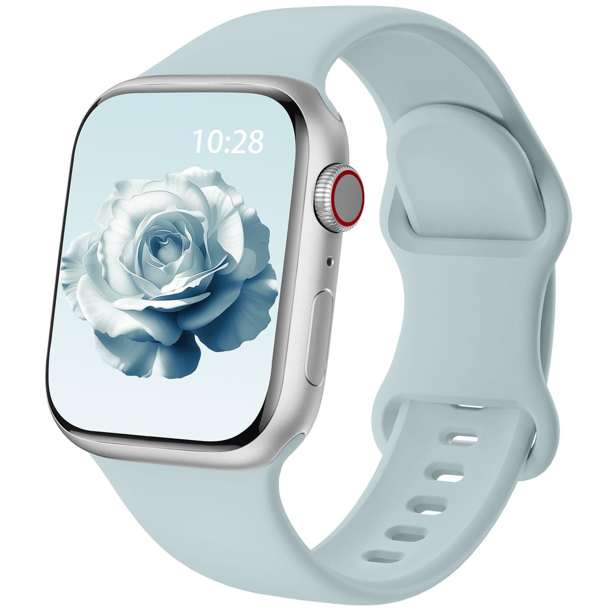 Patented Upgraded Silicone Strap Compatible with Apple Watch Straps 38mm 40mm 41mm 42mm(Series 10) for Women Men,Soft and Breathable Sport Watch Bands for iWatch Series 10 9 8 7 6 5 4 3 2 1 SE — view 30