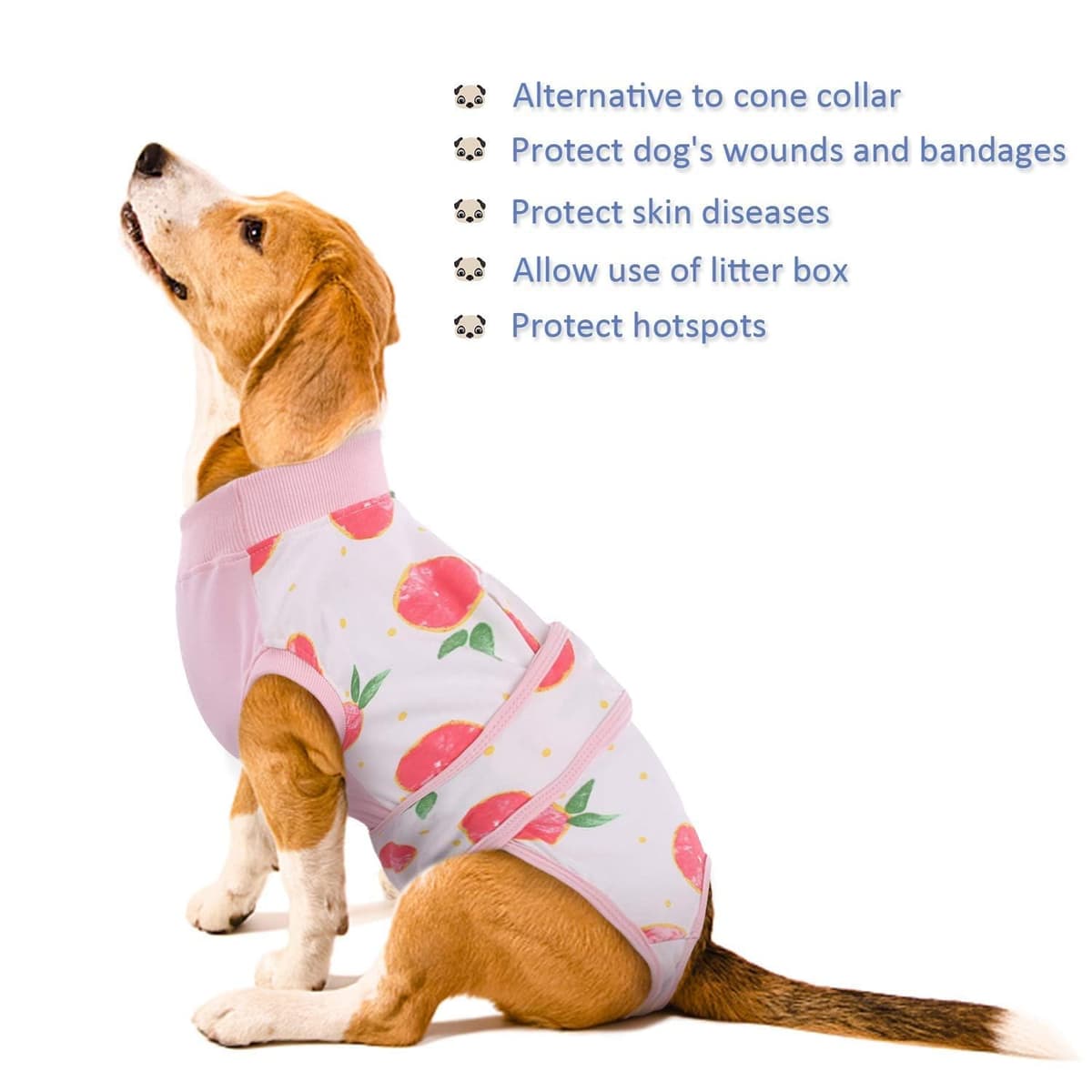 Kuoser Dog Recovery Suit Female, Dog Onesie for Surgery, Female Spay and Male Neuter Onesie for Post-Op Care, Prevent Licking Puppy Onesies — view 7