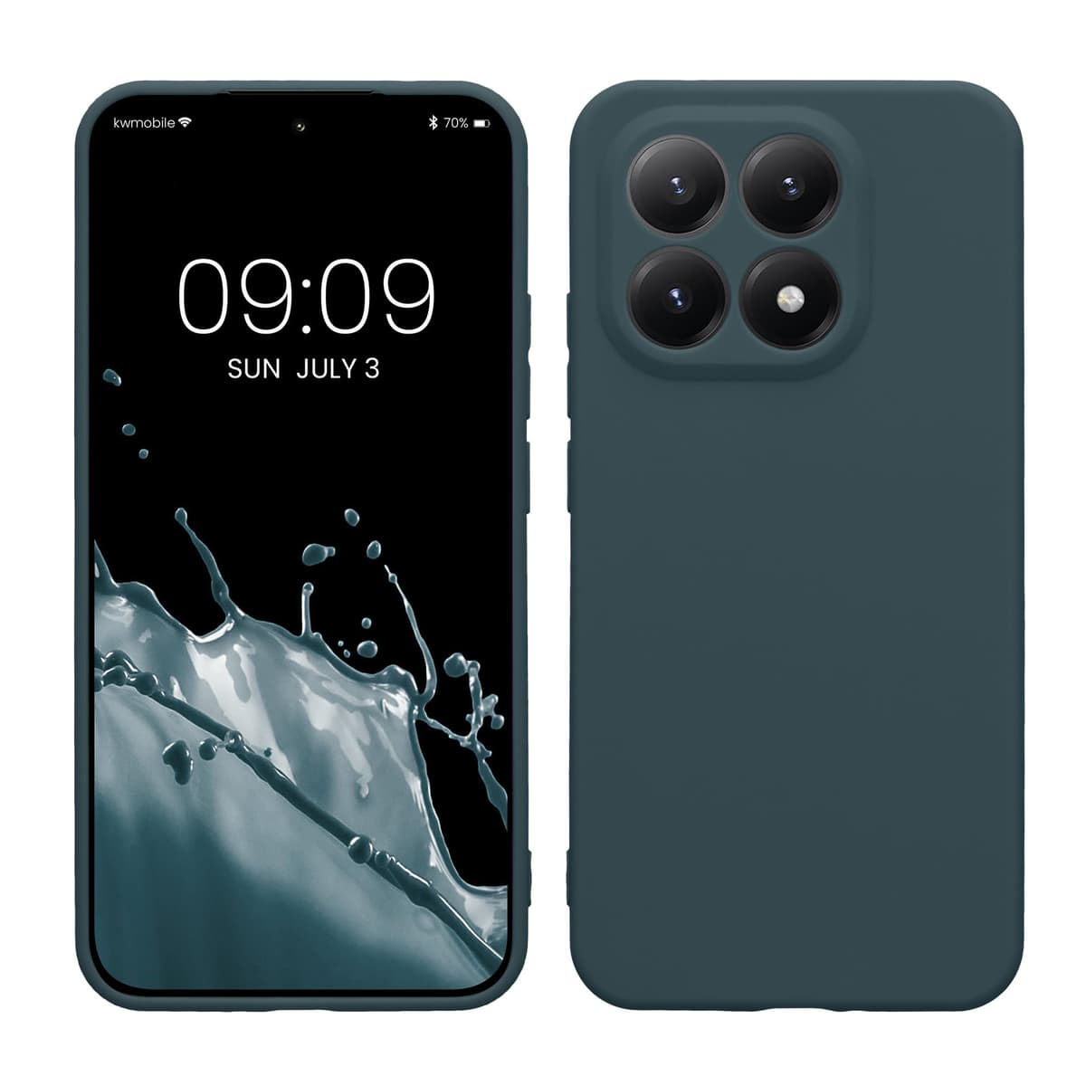 kwmobile Carcasa Compatible con Xiaomi Redmi Note 14 Pro 5G / Poco X7 Funda - Funda Ultrafina de TPU con Bordes elevados - Lavanda Metalizado — view 371