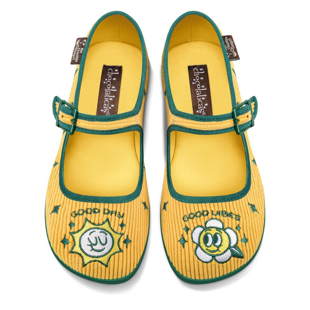Hot Chocolate Design Chocolaticas Funky Canvas Women's Mary Jane Flat Shoes — view 130
