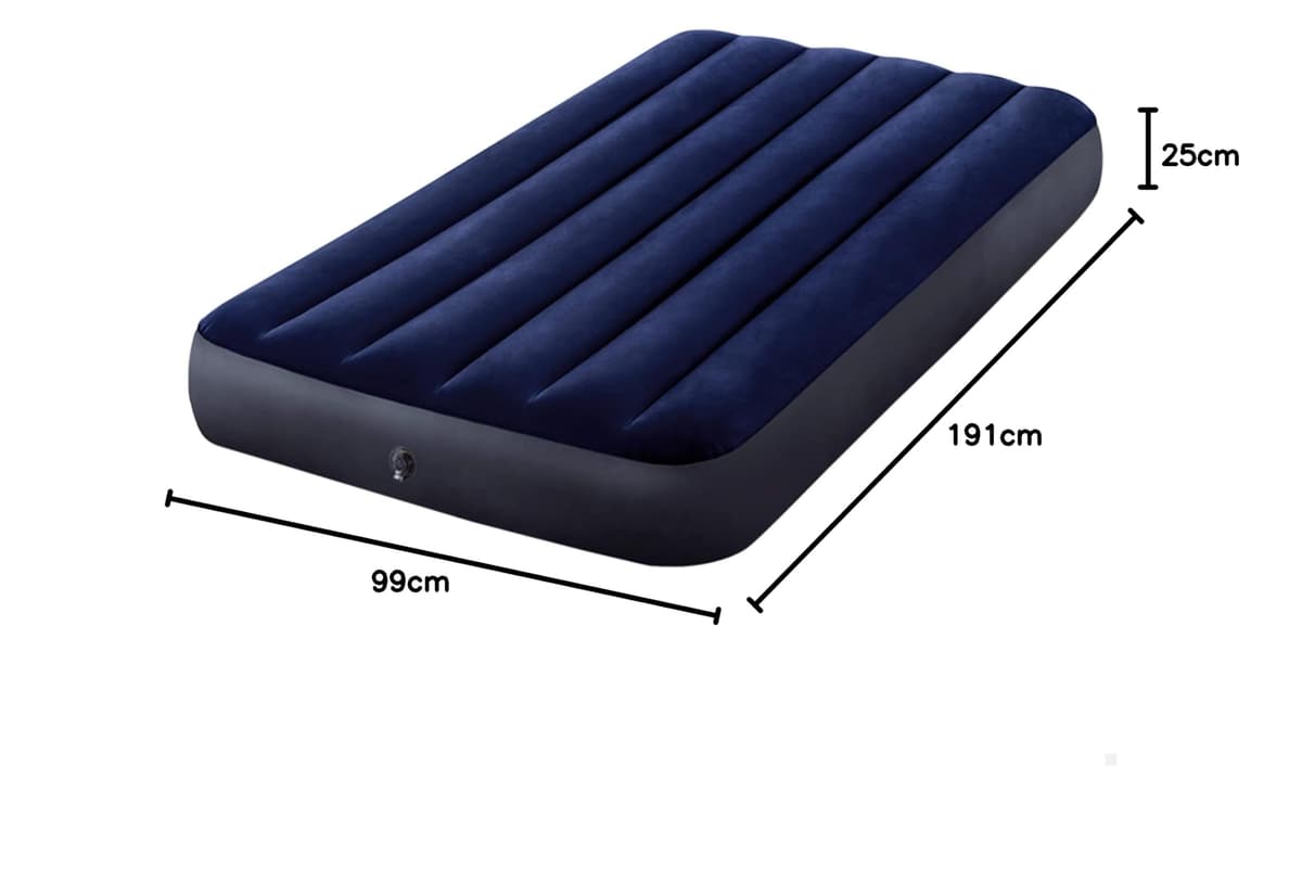 Intex Colchón hinchable Dura-Beam, Cama de aire inflable para camping Color Azul, acampada — view 10