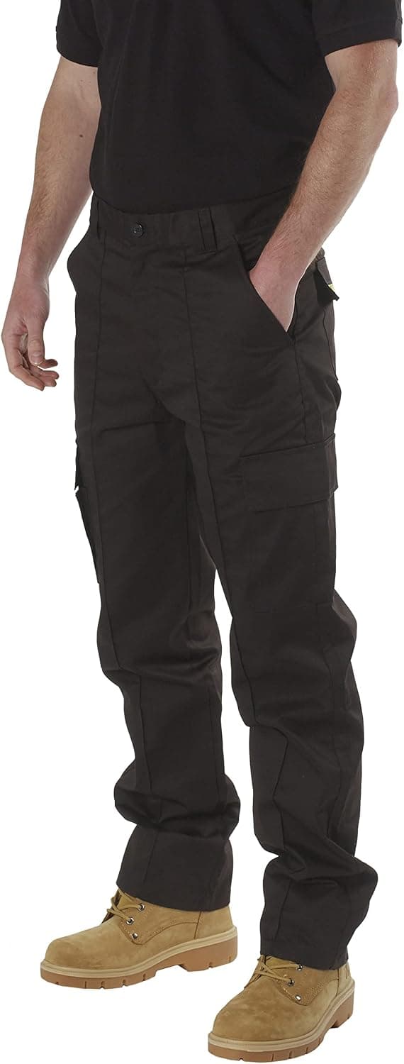 SITE KING Mens Cargo Combat Work Trousers Sizes 28 to 56 with Button & Zip Fly — view 2