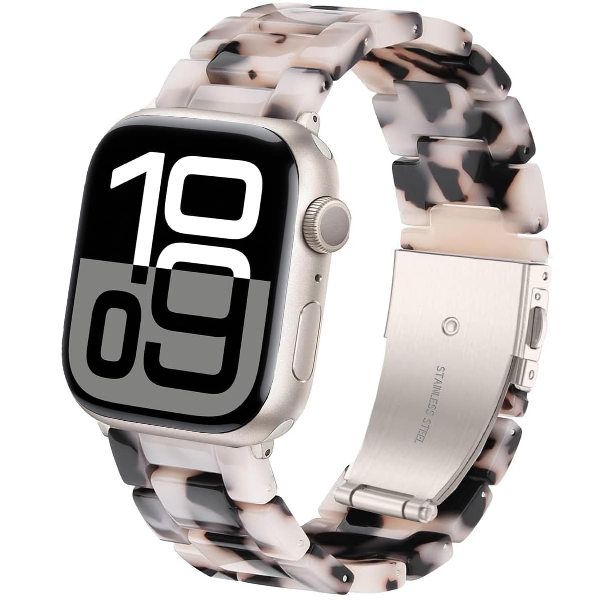 DEALELE Bands Compatible with Apple Watch 49mm 46mm 42mm 45mm 41mm 44mm 40mm 38mm, Colorful Resin Replacement Strap for iWatch Series 10/9 / 8/7 / 6/5 / 4/3 / Ultra/SE Women Men — view 29